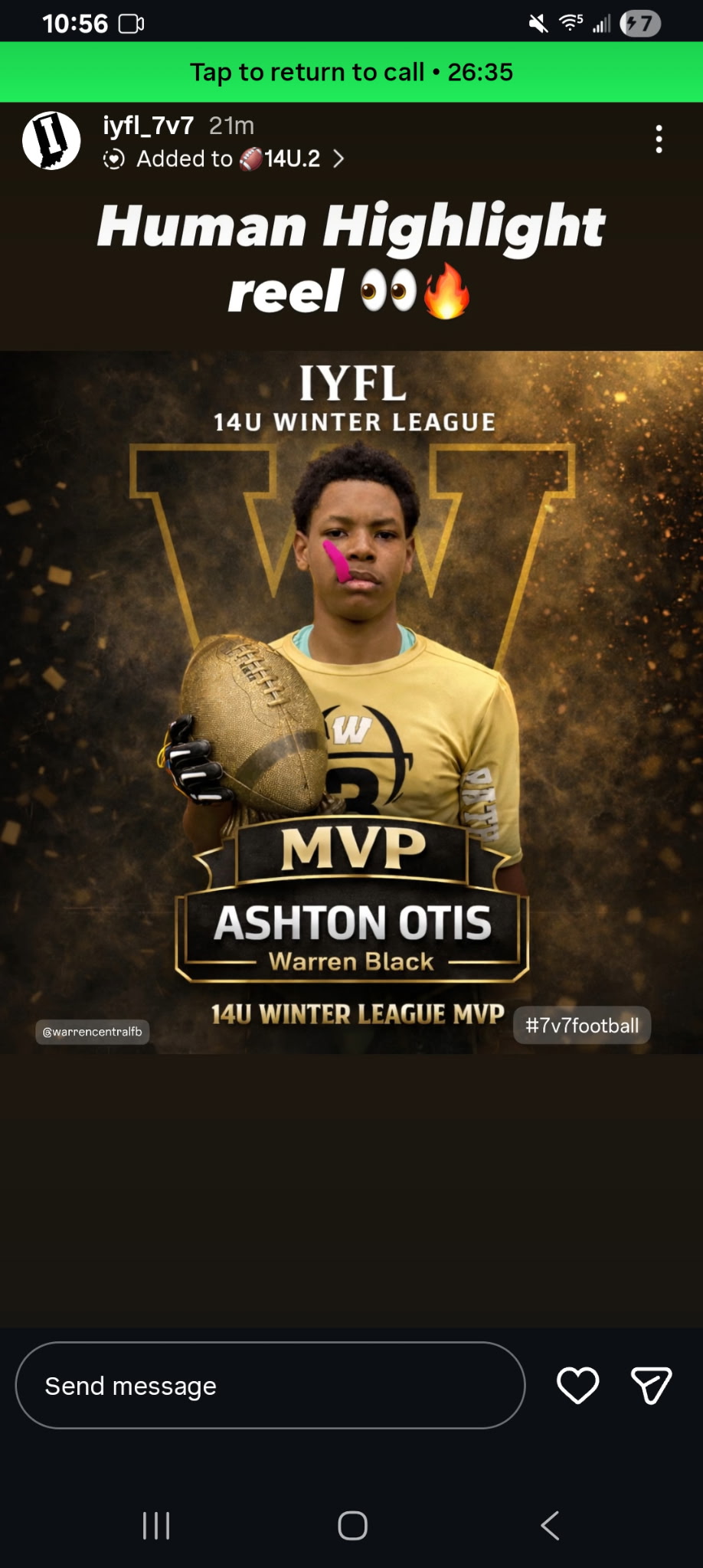 Ashton Otis, football athlete profile picture