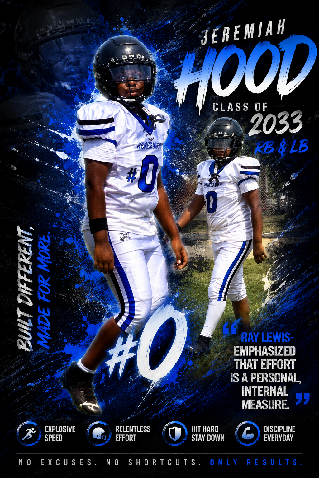Jeremiah Hood, Football athlete profile picture