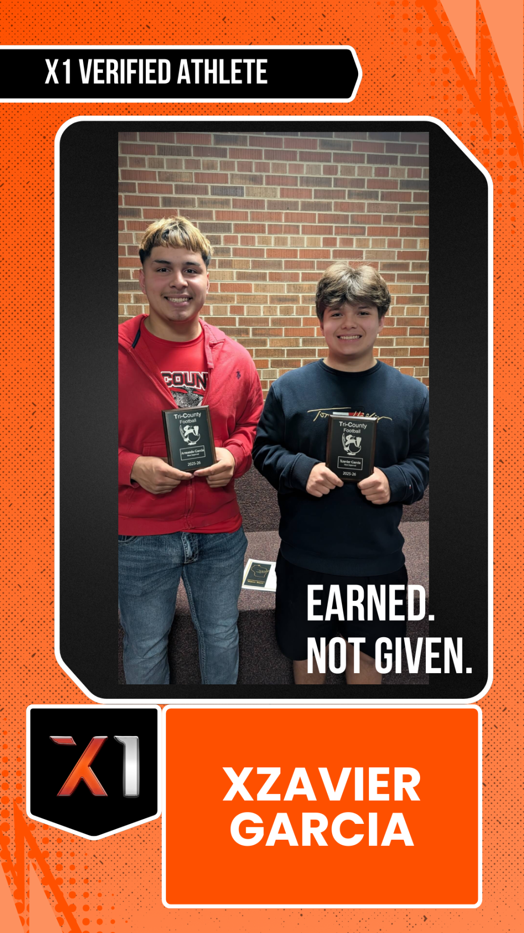 Xzavier Garcia, football athlete profile picture