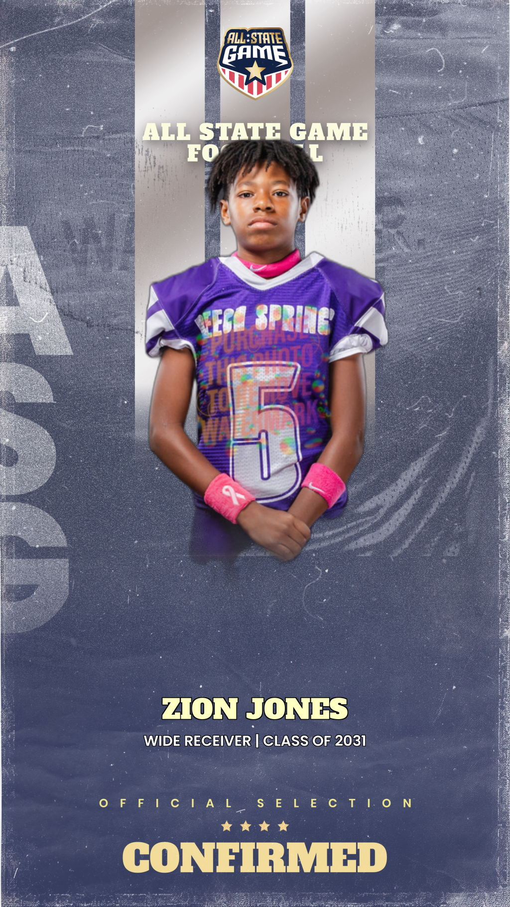 Zion Jones, football athlete profile picture