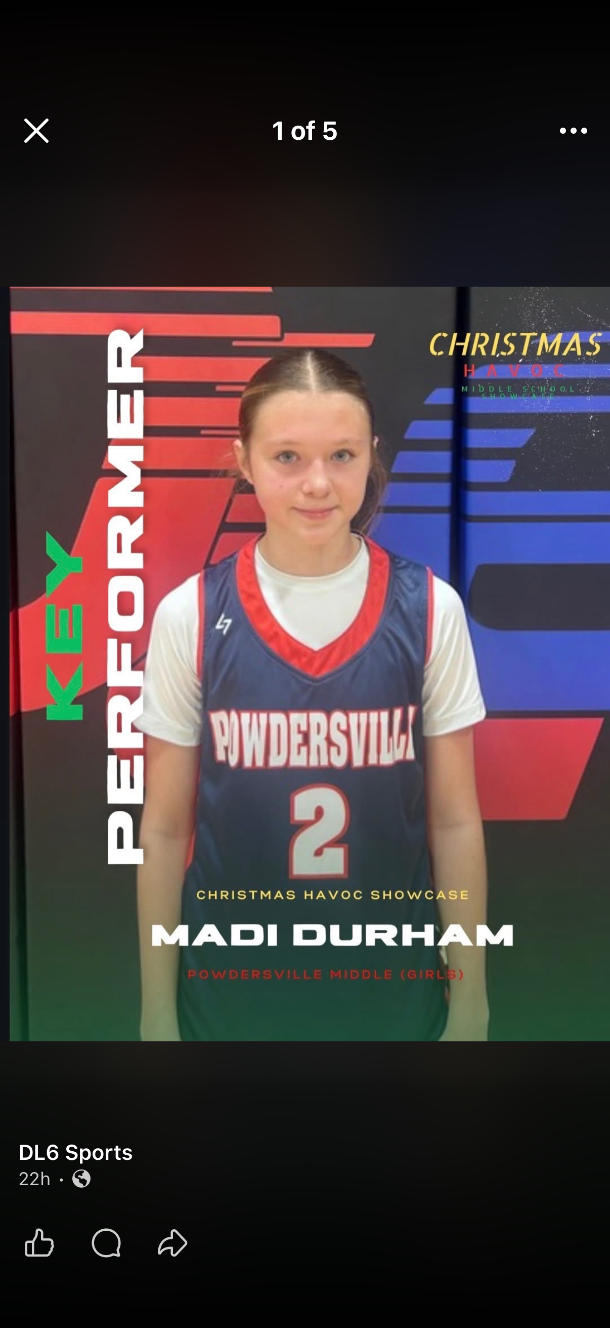 Madilyn Durham, basketball athlete profile picture