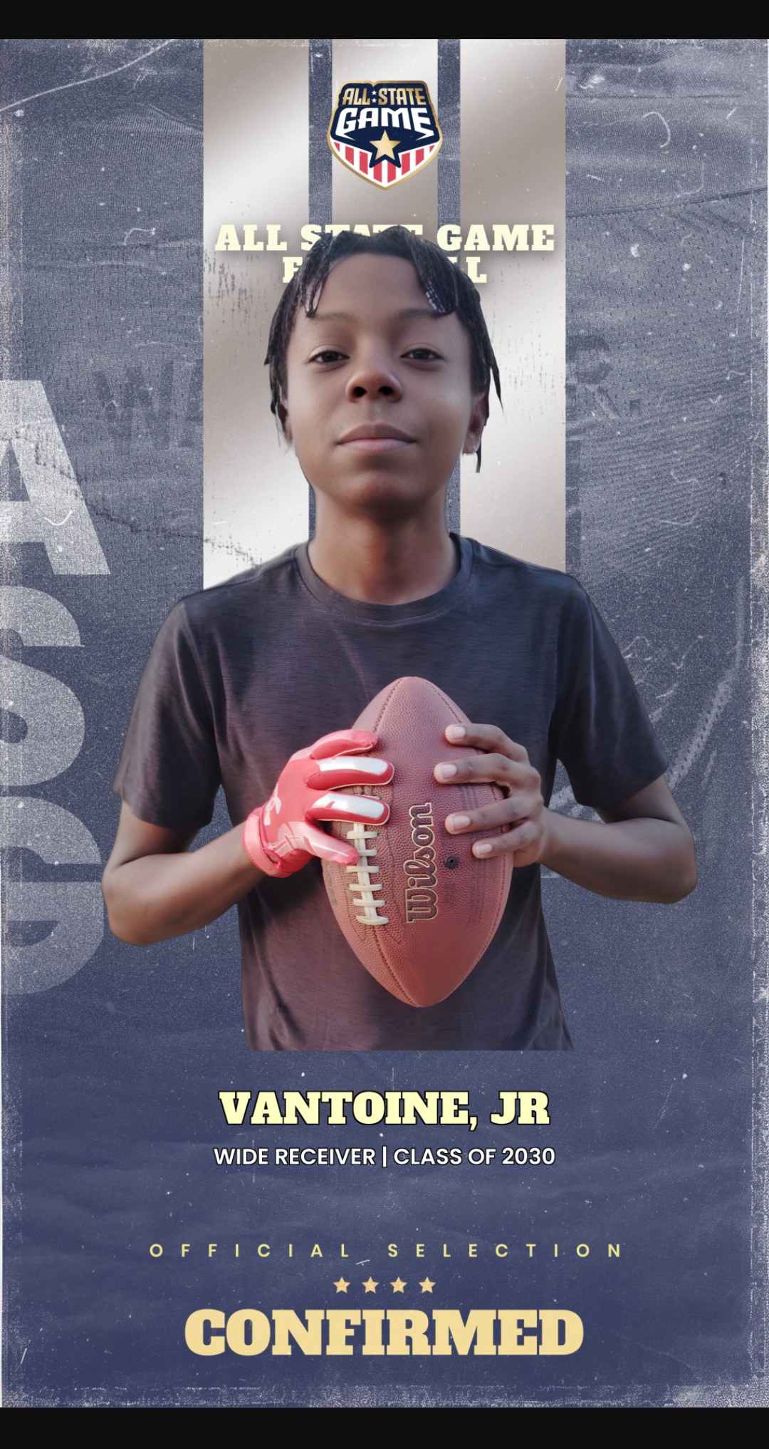 Vantoine Johnson Jr, football athlete profile picture