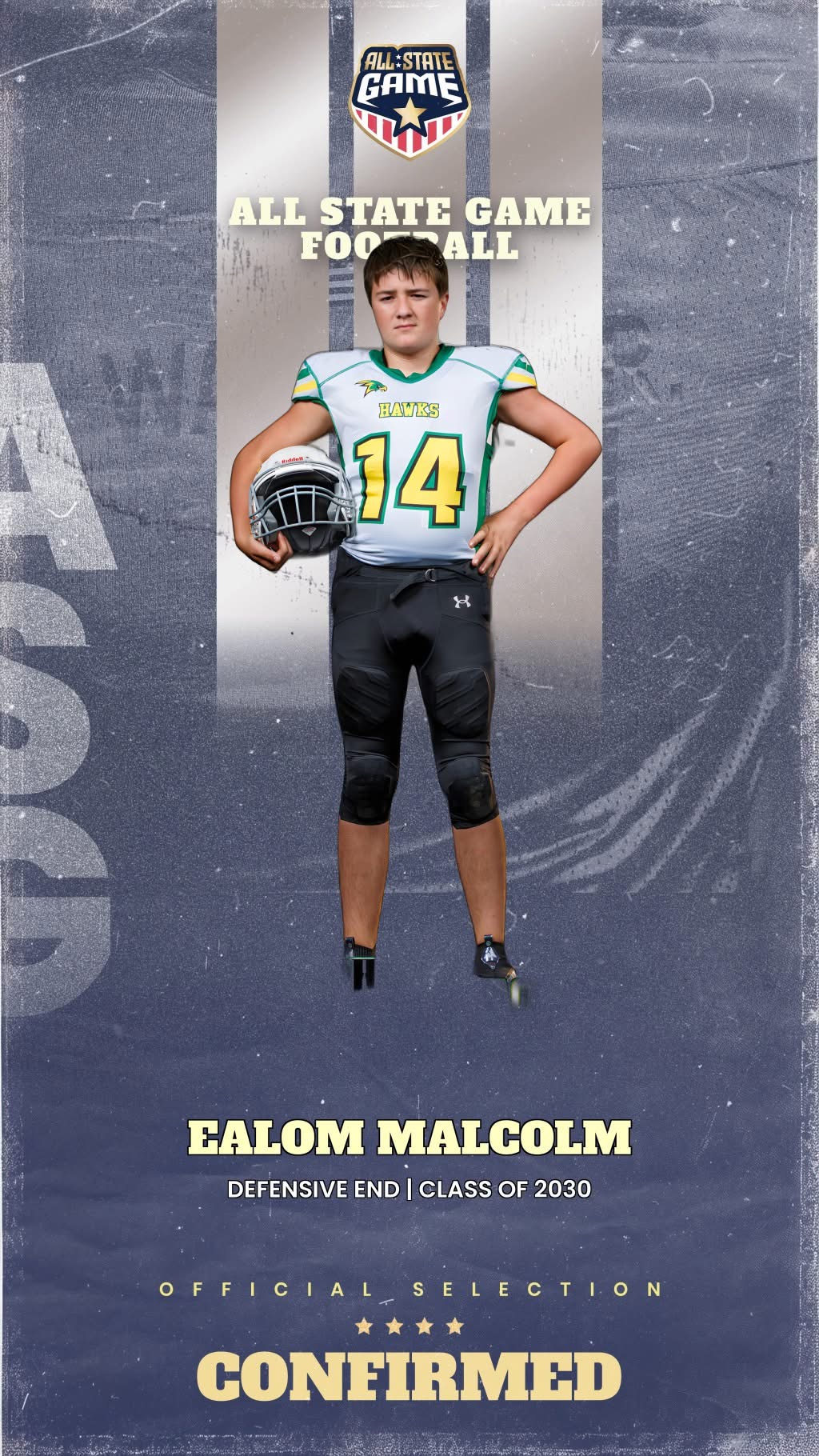 Ealom Malcolm, football athlete profile picture