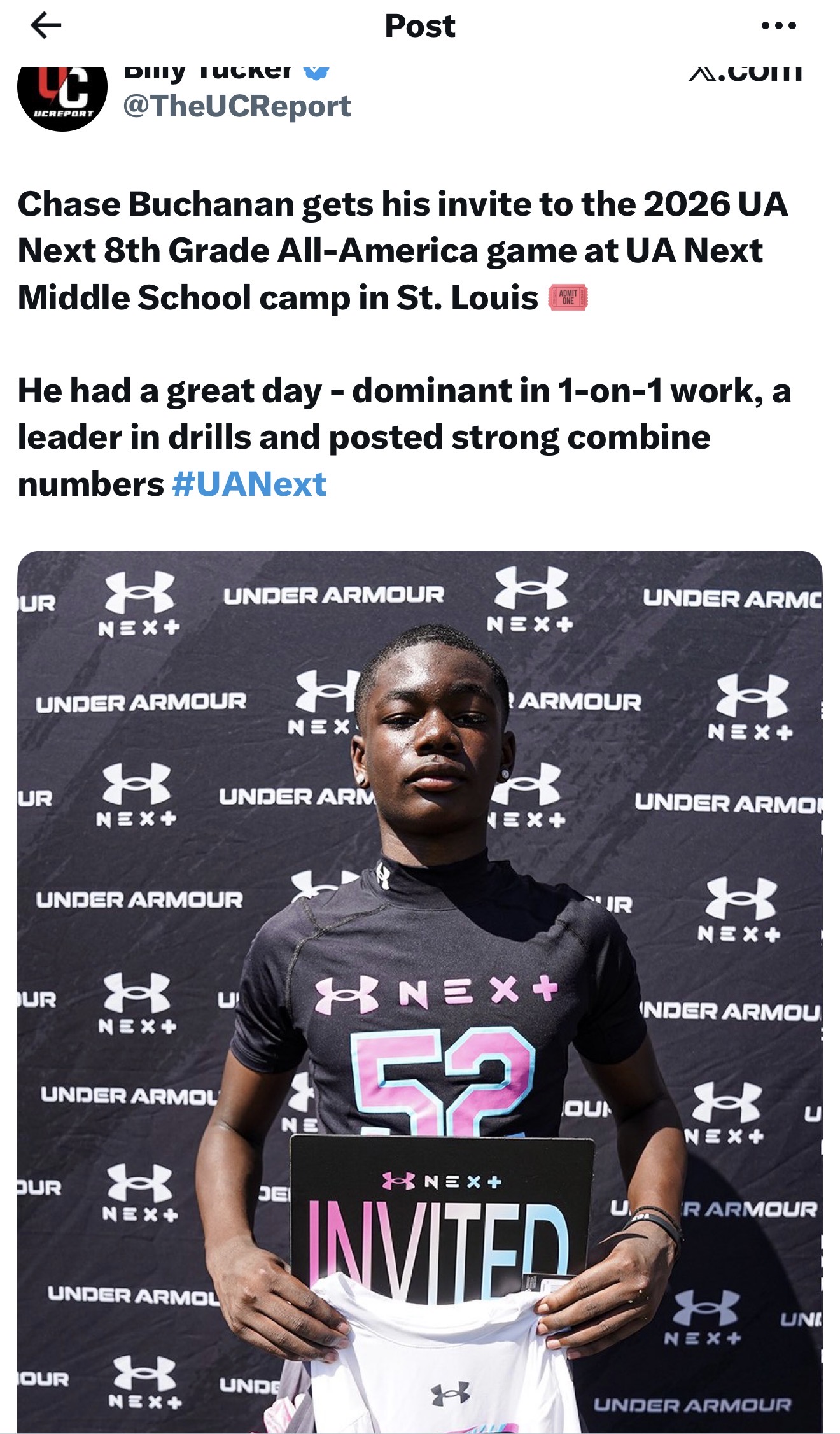 Chase Buchanan, Football athlete profile picture